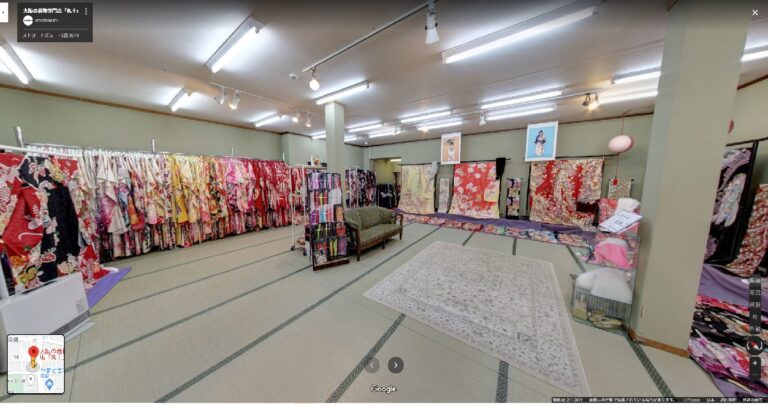 大阪府東大阪市の大阪の着物専門店「丸十」様のストリートビュー埋め込み画像